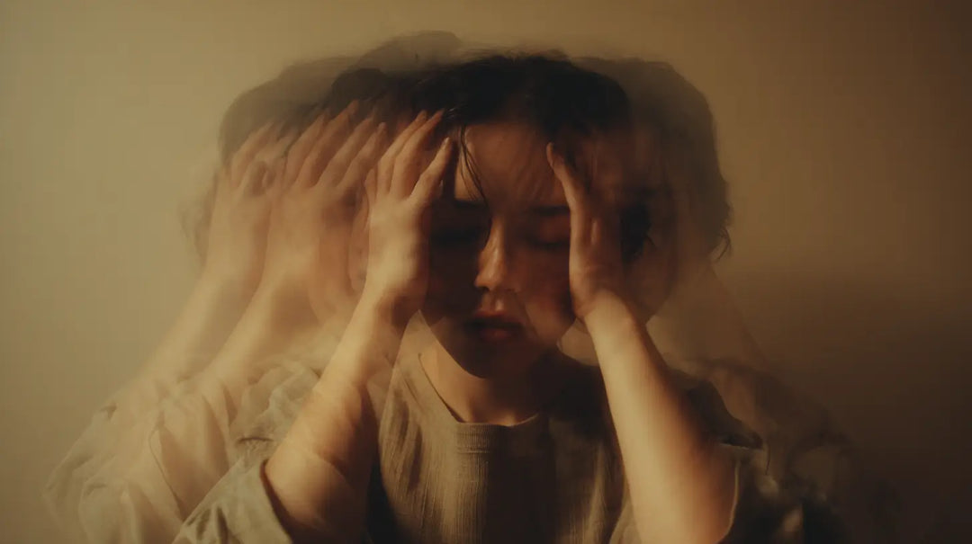 Eine Frau vor der Dosierung von CBD Öl bei Panik